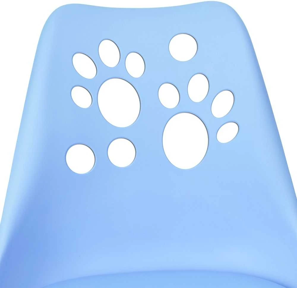Vaikiška pasukama kėdė su ratukais, ergonominė, mėlyna, biuro, kambario, reguliuojama, mokyklinuko