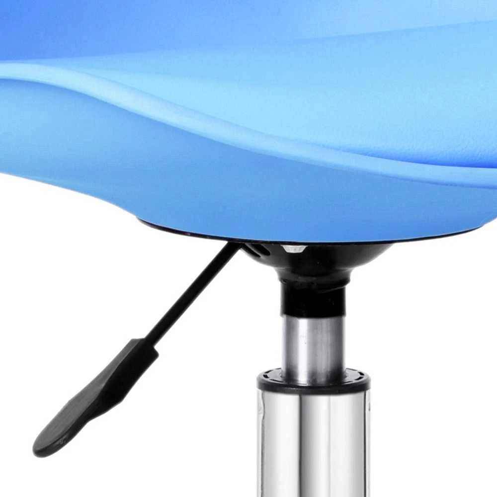 Vaikiška pasukama kėdė su ratukais, ergonominė, mėlyna, biuro, kambario, reguliuojama, mokyklinuko