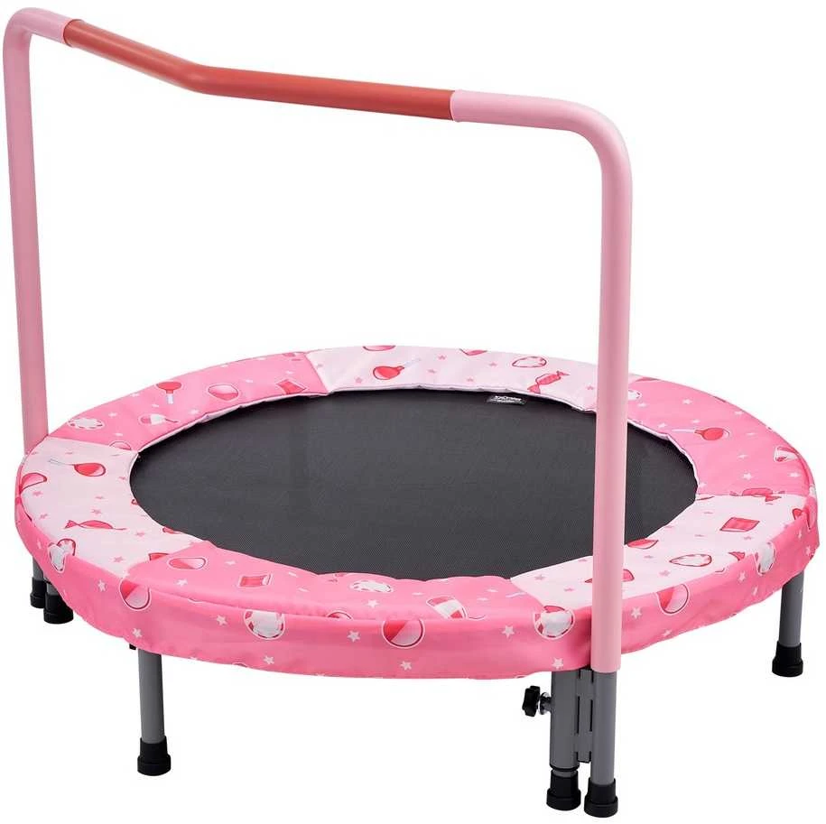 Vaikiškas batutas, sulankstomas mini batutas, lauko/vidaus, 95.5 cm, mažyliams, šokinėjimo priemonė, žaidimų aikštelė