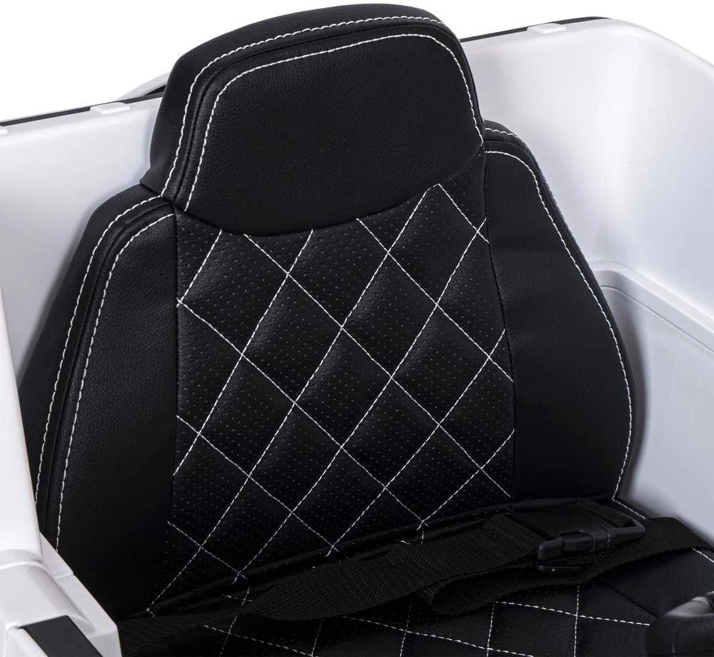 Vaikiškas elektrinis automobilis Mercedes AMG G63 baltas, važiuojamas, licencijuotas, žaislinis automobilis vaikams, elektromobilis