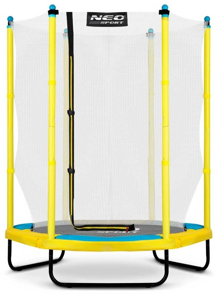 Vaikiškas sodo trampolinas 140 cm, su apsauginiu tinklu, lauko trampolinas vaikams, mažas trampolinas, šokinėjimo trampolinas
