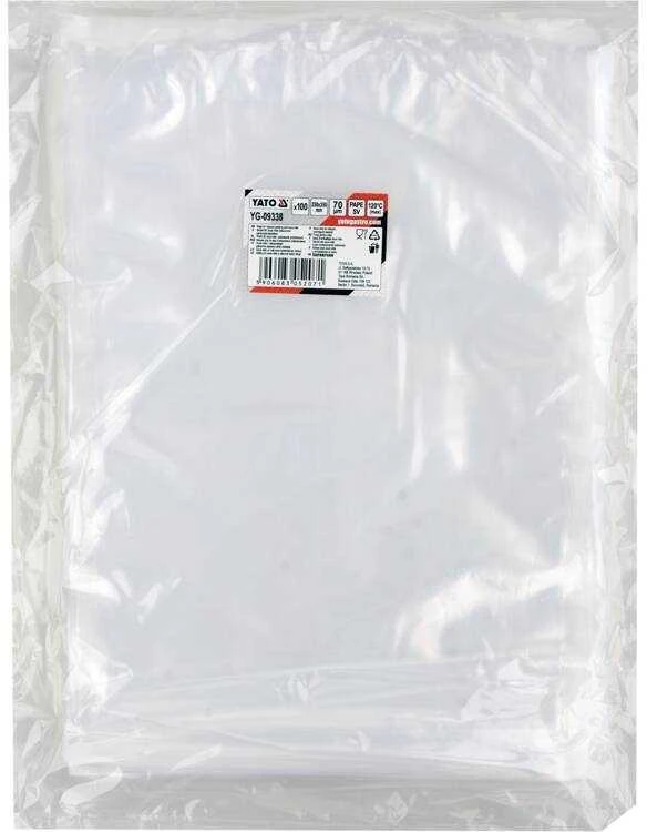 Toya Sa Poland Vakuuminiai maišeliai kameriniams vakuuminiams sandarikliams, 250x350 mm, sous vide maišeliai