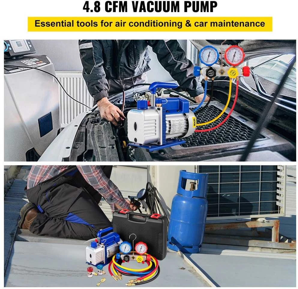 VEVOR Heakinio pompa su matuokliu ir komplektu