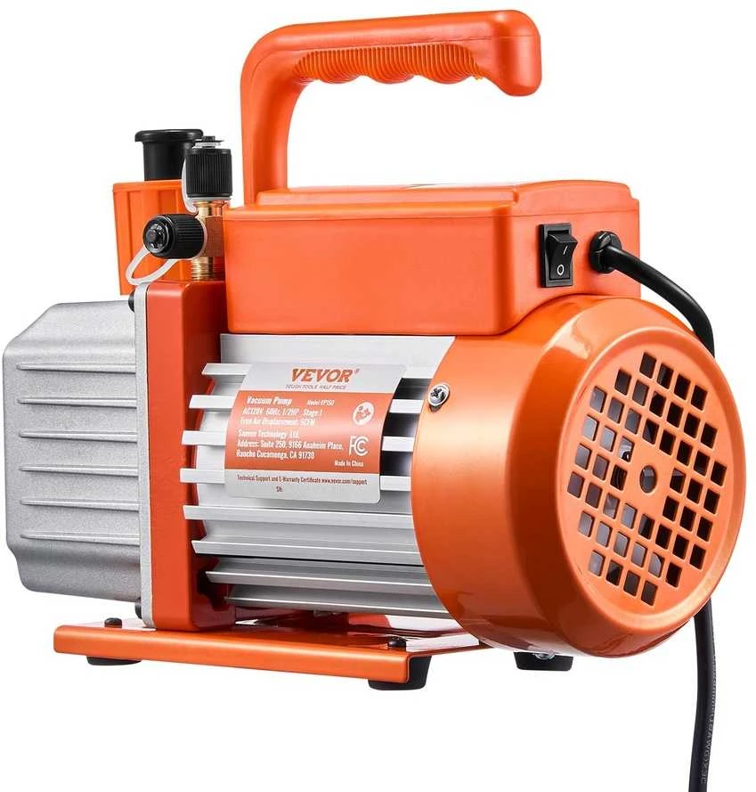 VEVOR 5 CFM vienpakopis rotacinis vakuuminis siurblys