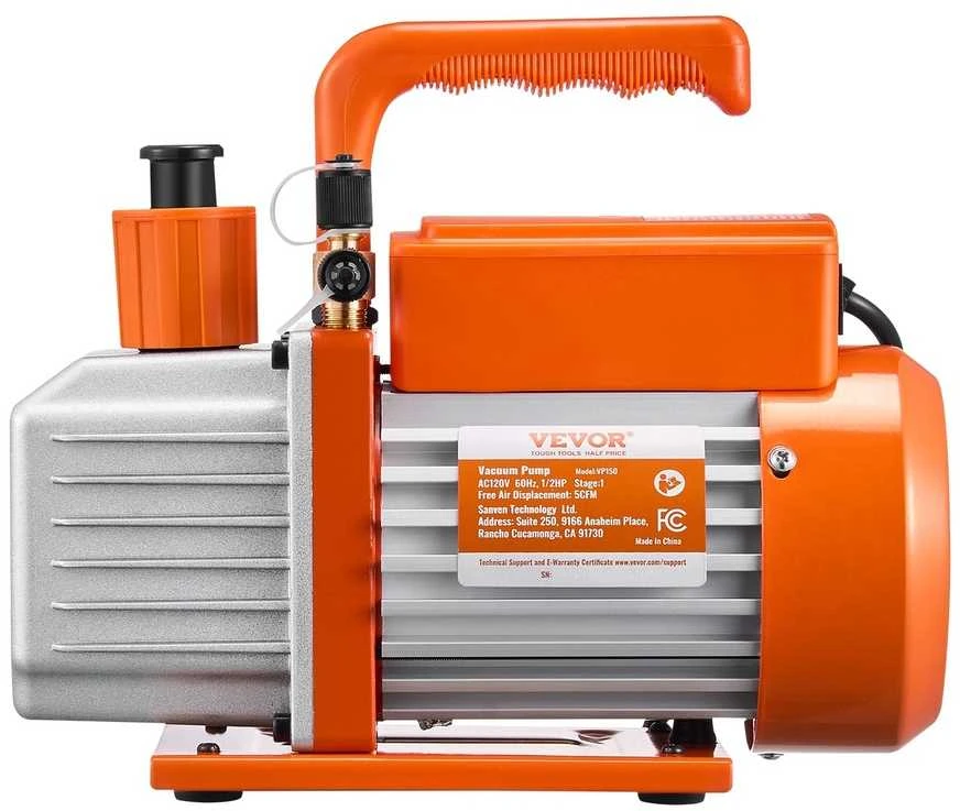 VEVOR 5 CFM vienpakopis rotacinis vakuuminis siurblys