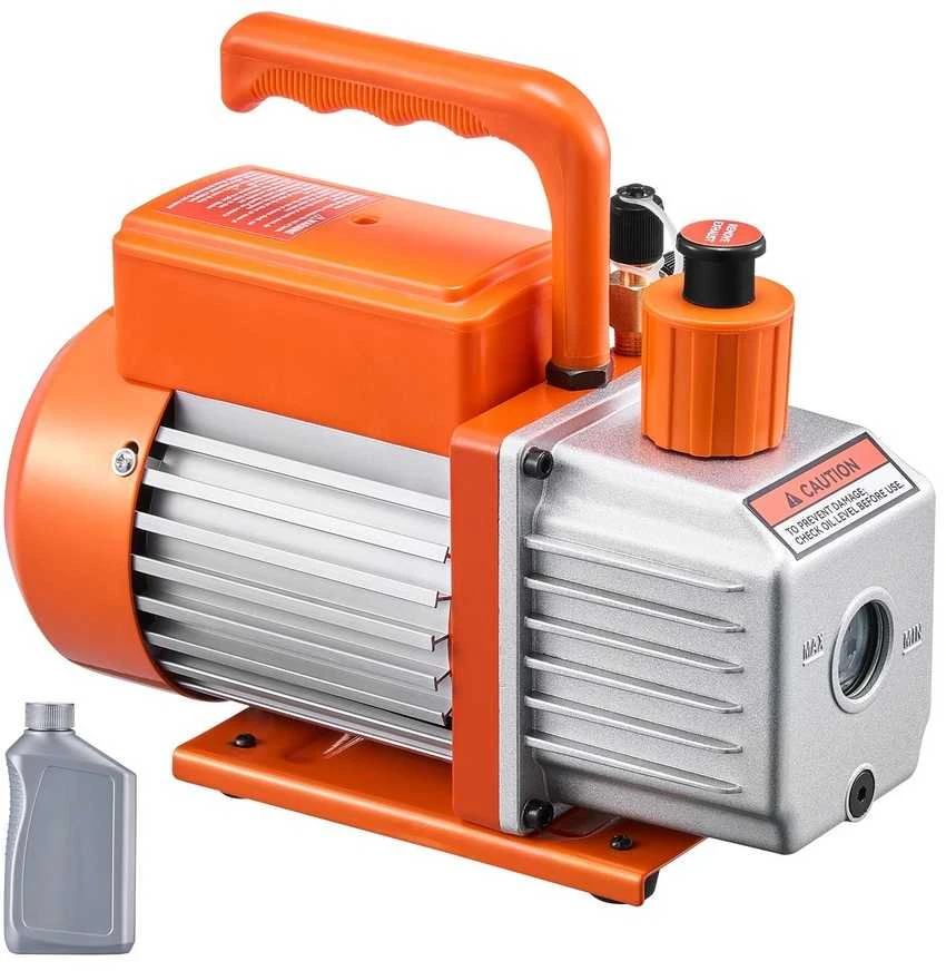 VEVOR 5 CFM vienpakopis rotacinis vakuuminis siurblys