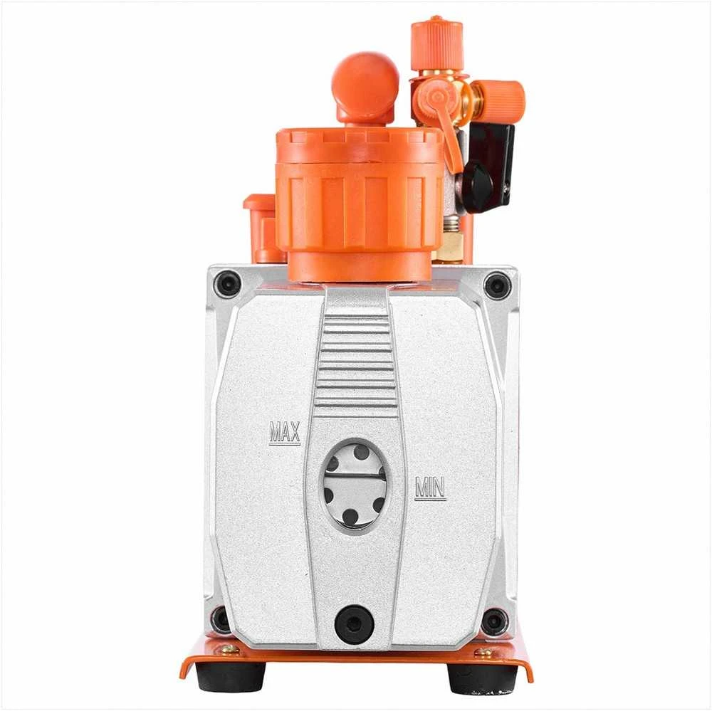 Vakuuminis siurblys ŠVOK ir automobilių kondicionierių priežiūrai, dviejų pakopų rotacinis, 198 L/min, oro kondicionavimo sistemoms, šaltnešio siurblys