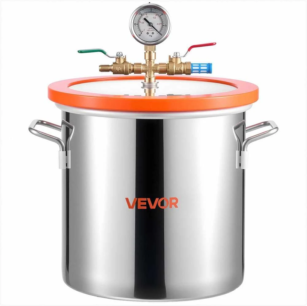 VEVOR 11,36 l vakuuminė kamera su siurbliu