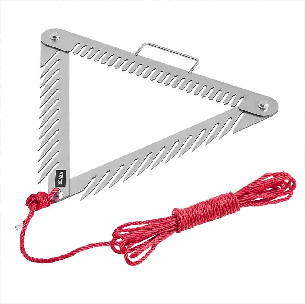 VEVOR 60 cm trikampis vandens žolių grėblys