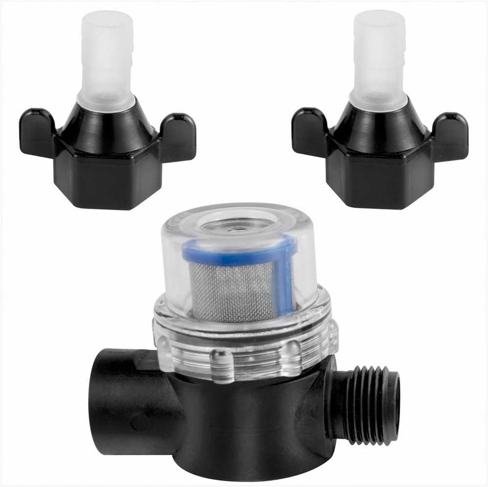 Vandens siurblys 12V, savaime užsipildantis membraninis siurblys kemperiams ir laivams, su slėgio jungikliu ir filtru, 11 L/min srautas, slėginis purkštuvo siurblys nameliui ant ratų
