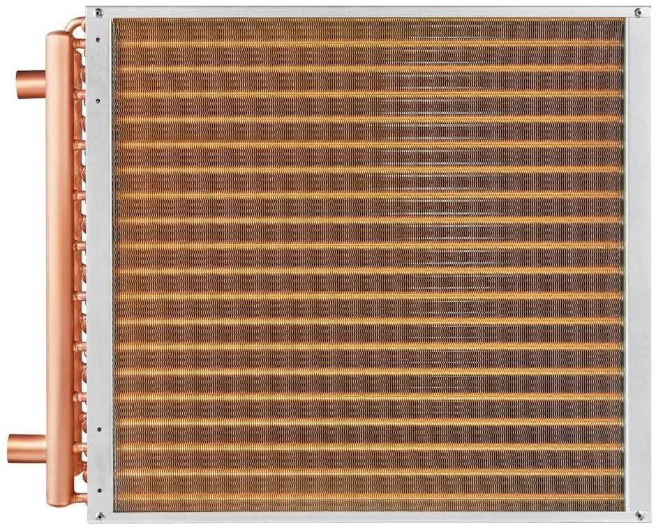 Varinis šilumokaitis, vanduo-oras, 160000 BTU talpa, 50.8x50.8cm plokštės plotas, saulės šildymui, alyvos aušinimui, variklio radiatoriui