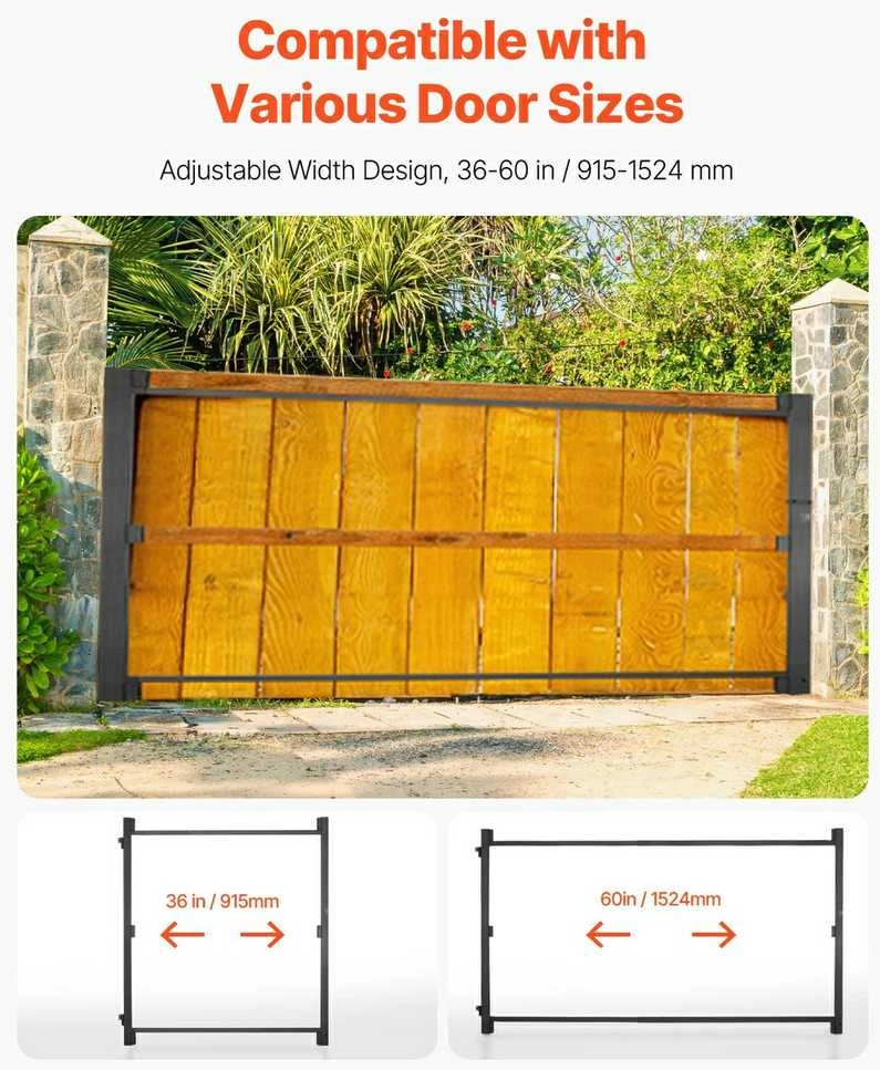 VEVOR Vartų rinkinys 91-152 cm pločio angoms