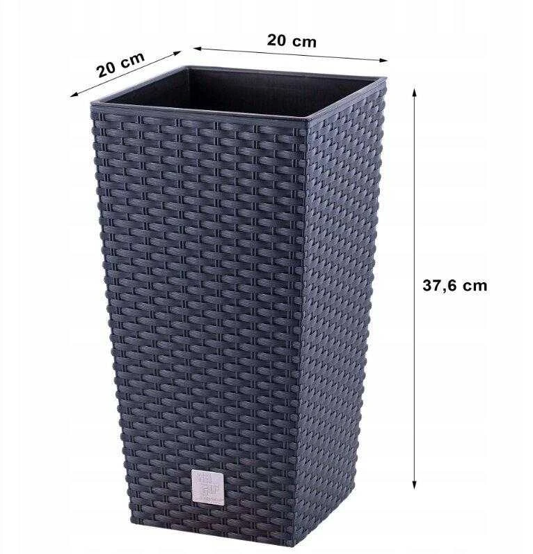 Vazonų rinkinys Prosperplast, 20 x 20 x 37.6 cm