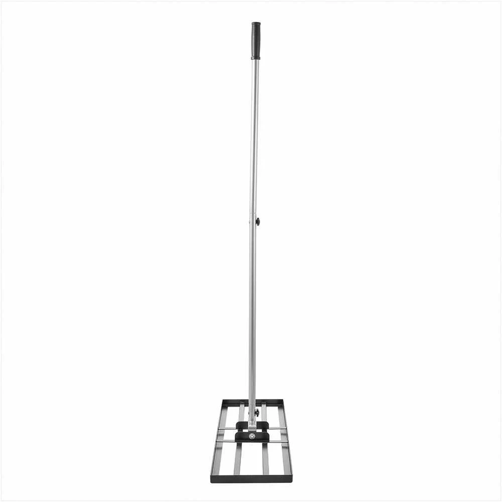Vejos lyginimo grėblys, reguliuojamas 3 aukščių dirvožemio lygintuvas su 2130 mm rankena, anglinis plienas, sodo ir golfo aikštyno priežiūros įrankis, žemės plokštė vejai lyginti