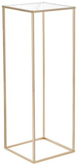 Vestuvių gėlių stovas, auksinis, metalinis, 80 cm