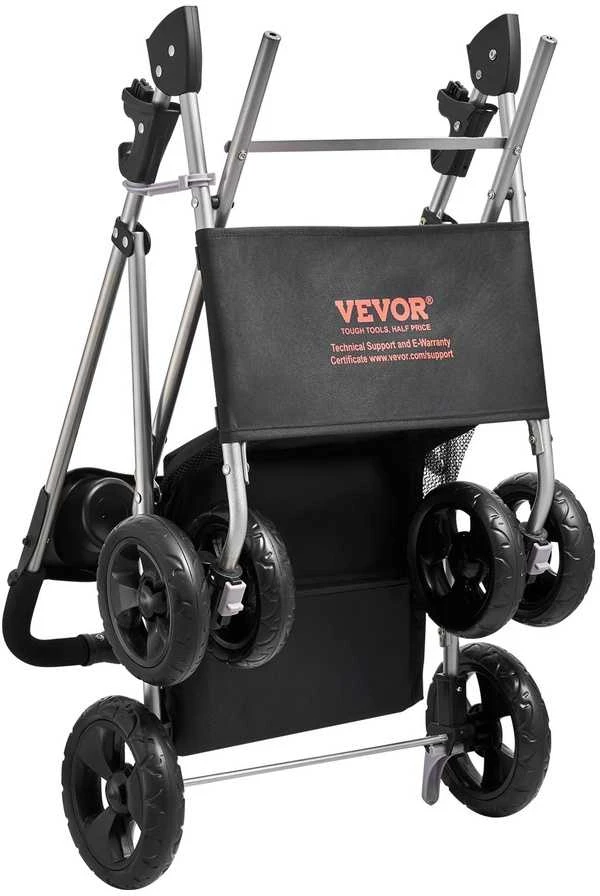 Vežimėlis šunims iki 16 kg, sulankstomas, 4 ratų, kelioninis, seniems šunims, šunų vežimėliai, augintinių vežimėliai