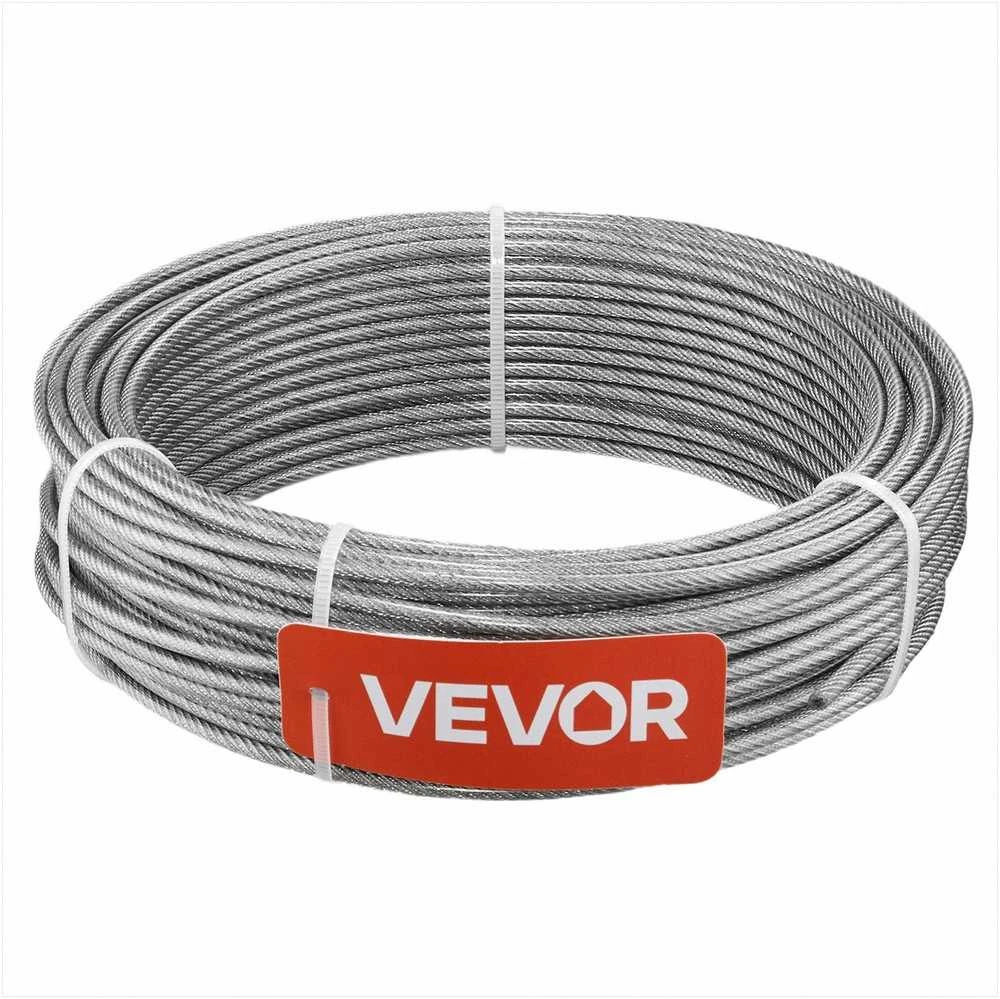 VEVOR 4,76 mm nerūdijančio plieno lynų rinkinys