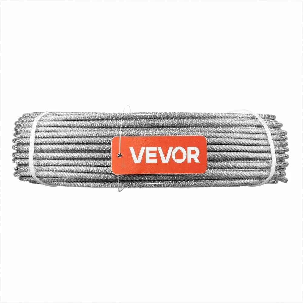 VEVOR 4,76 mm nerūdijančio plieno lynų rinkinys