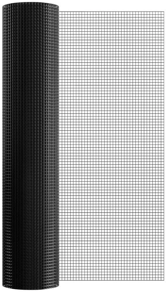 Vielos tinklas 1220x15240 mm, cinkuotas, 19 dydžio, vištidės tvora, PVC danga, triušių, gyvačių apsaugai, paukštidėms