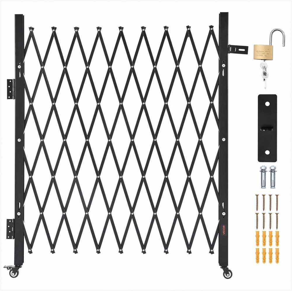 VEVOR Sulankstomas apsauginis vartai su užraktu 74.80 x 51.57 cm
