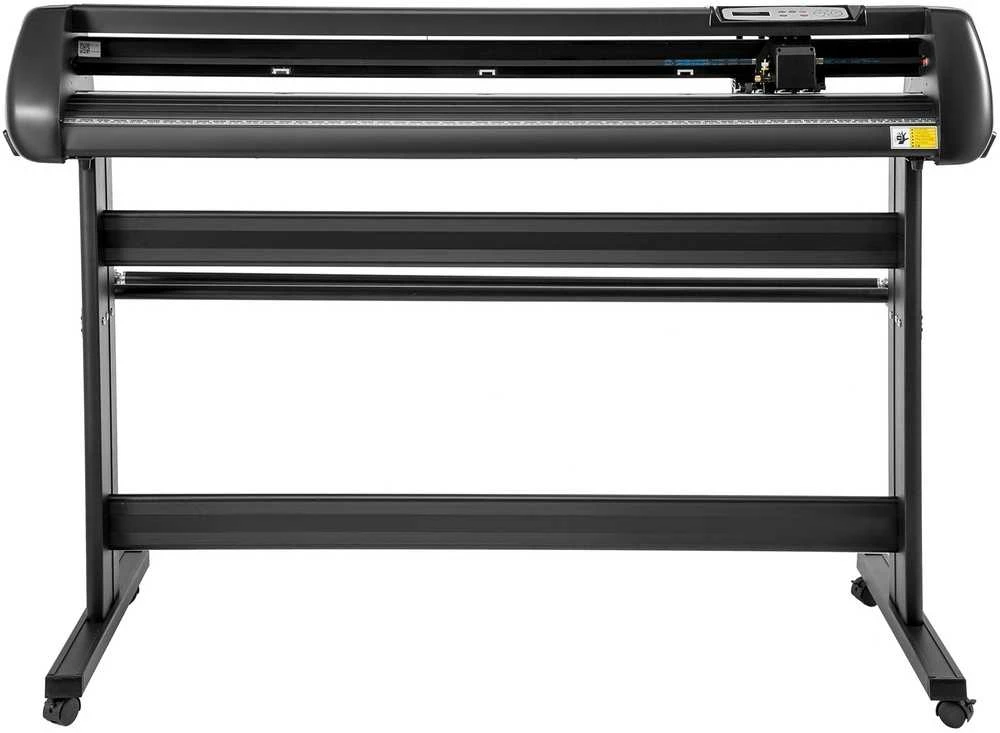 Vinilo pjaustytuvas 1350 mm, su stovu, reguliuojamu greičiu, 53 colių ploteris, lipdukų gamybai, reklaminių iškabų pjaustyklė