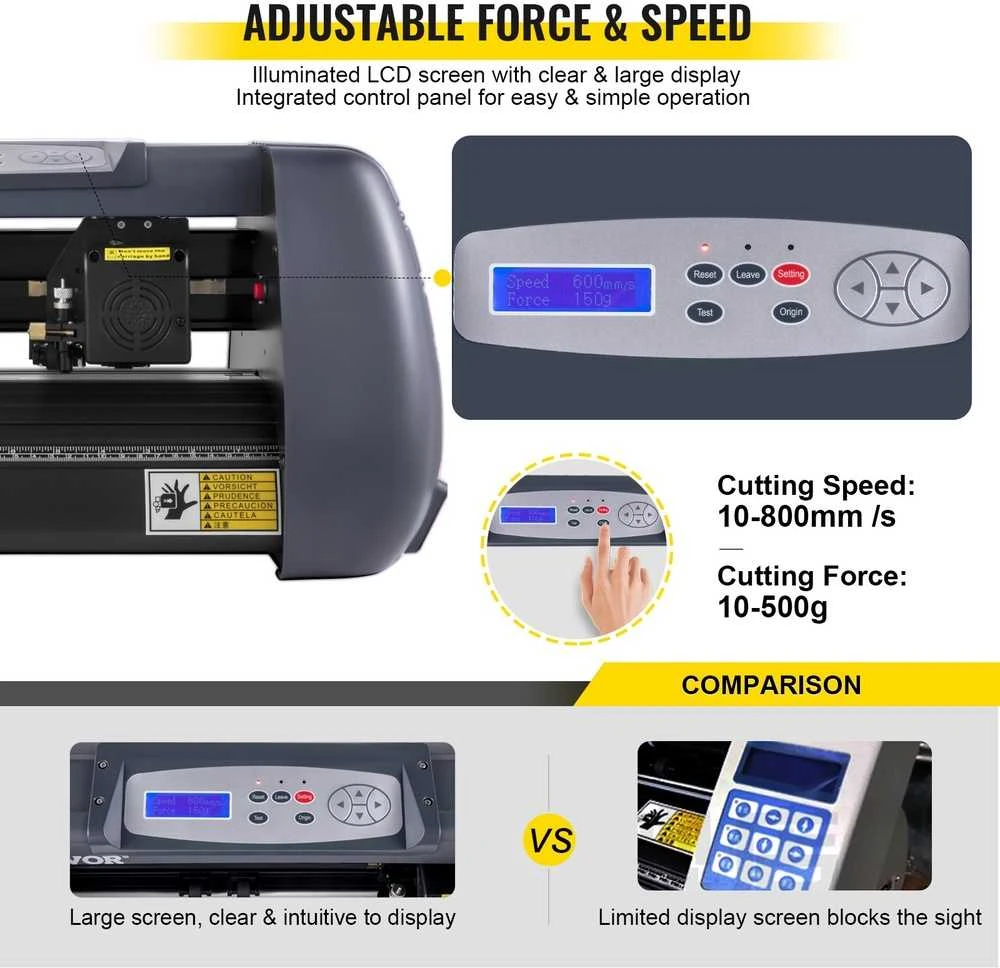 Vinilo pjaustytuvas, 375 mm, su SIGNMASTER programine įranga