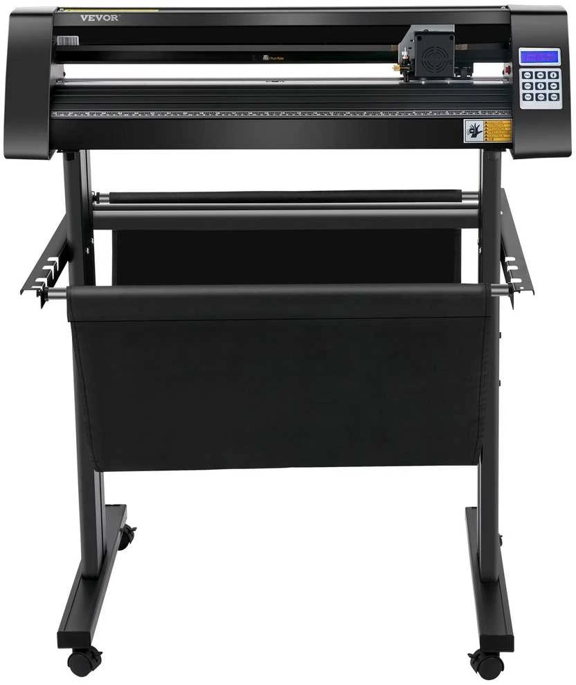 Vinilo pjaustytuvas 720 mm, LED ekranas, optinis jutiklis, stovas, lipdukų, reklaminių užrašų, grafikos pjovimo braižytuvas