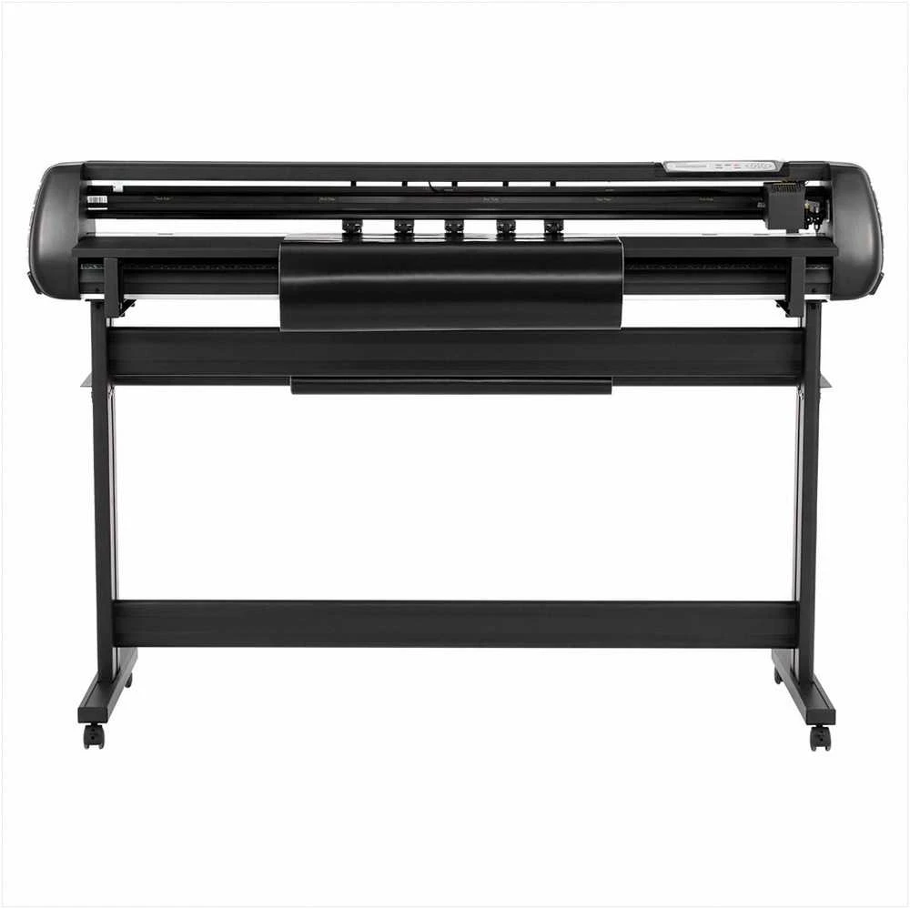 Vinilo pjovimo staklės, braižymui ir pjovimui, su 1350 mm maksimaliu padavimo pločiu, dvigubais ašmenimis, reguliuojama jėga ir greičiu, LED ekranu, vinilo braižytuvas, reklamos gamybos įranga