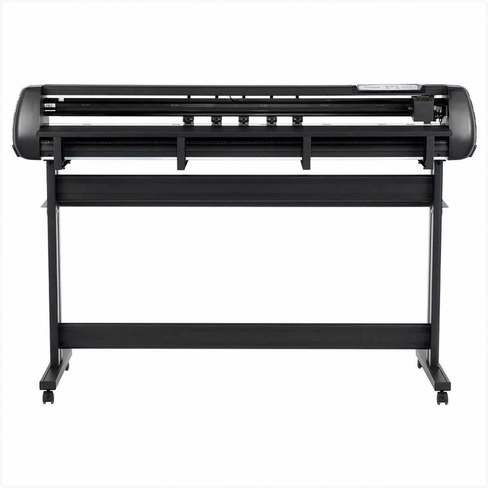 Vinilo pjovimo staklės, braižymui ir pjovimui, su 1350 mm maksimaliu padavimo pločiu, dvigubais ašmenimis, reguliuojama jėga ir greičiu, LED ekranu, vinilo braižytuvas, reklamos gamybos įranga