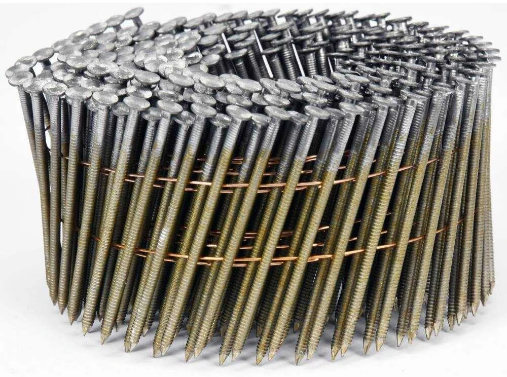 Vinys būgne viniakalei 64 mm, viela sujungtos, stogų dengimui ir statybai, ritininės vinys, statybinės vinys