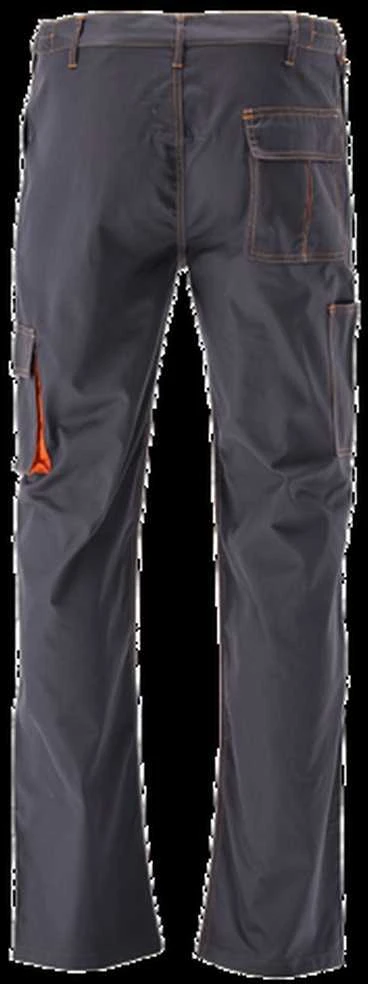 Yato Vyriškos darbo kelnės, dydis 2XL, Doria serija, pilkos ir oranžinės spalvos, 5 kišenės