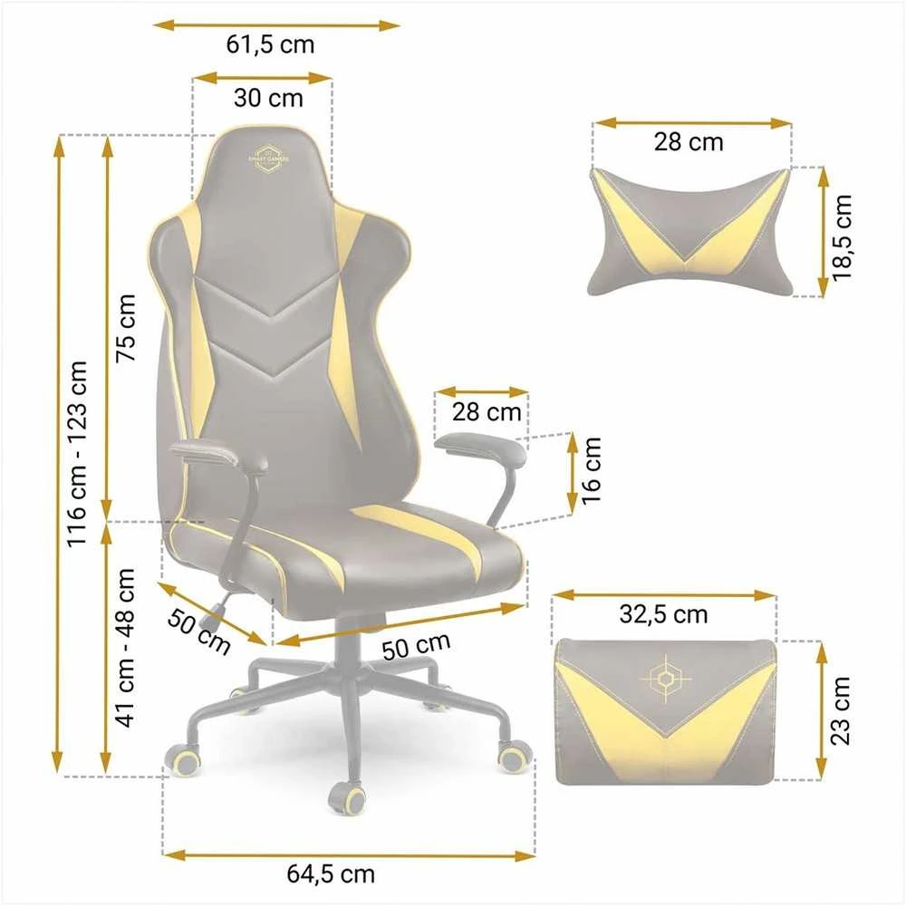 Žaidimų kėdė, ergonomiška biuro kėdė, patogi kompiuterio kėdė, reguliuojamas aukštis, supimo funkcija