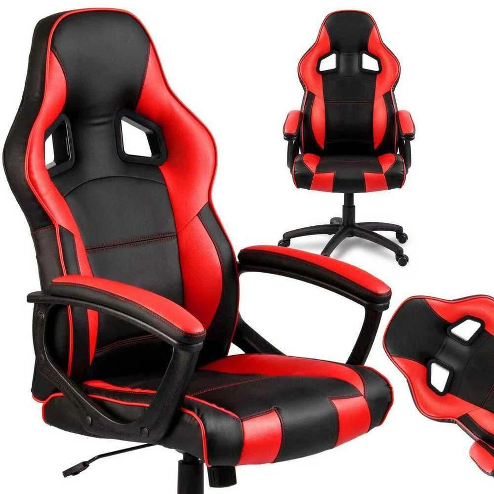 Žaidimų kėdė Smart Gamers, juoda ir raudona