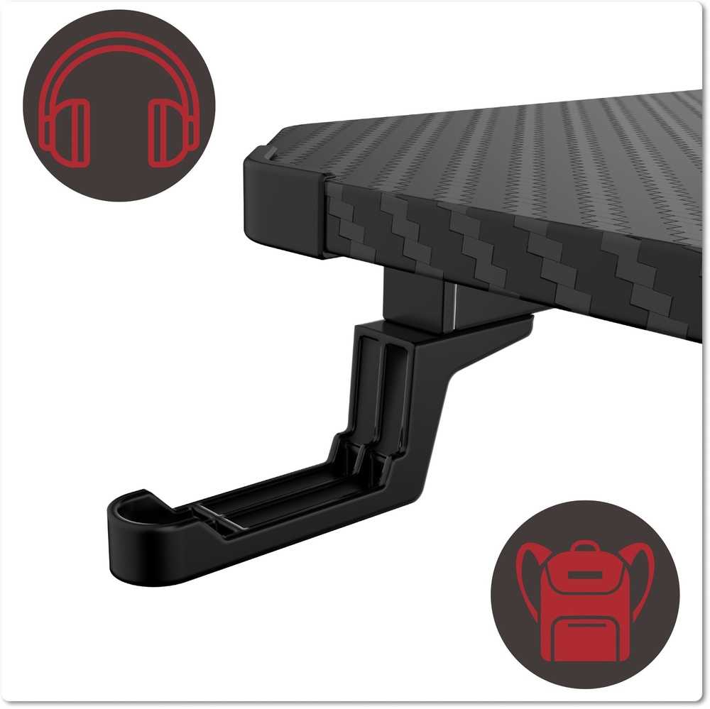Žaidimų stalas 140 cm su RGB LED apšvietimu ir kilimėliu, juodas kompiuterio stalas, e-sporto stalas, žaidimų konsolės stalas, PC stalas