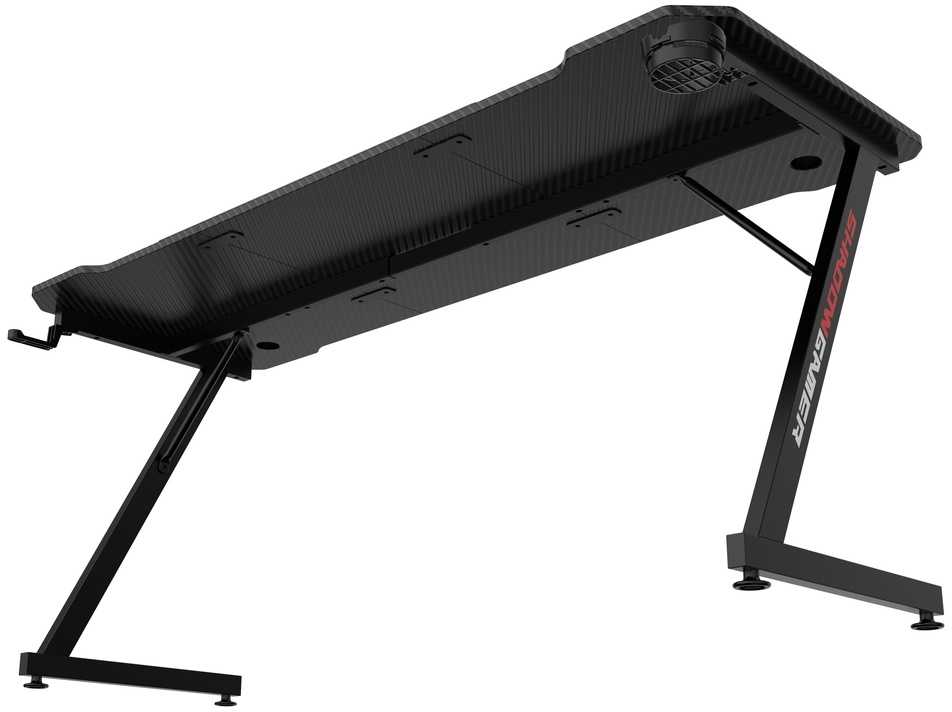 Žaidimų stalas 160 cm su kilimėliu, plieniniu rėmu, juodas, kompiuterio, rašomasis