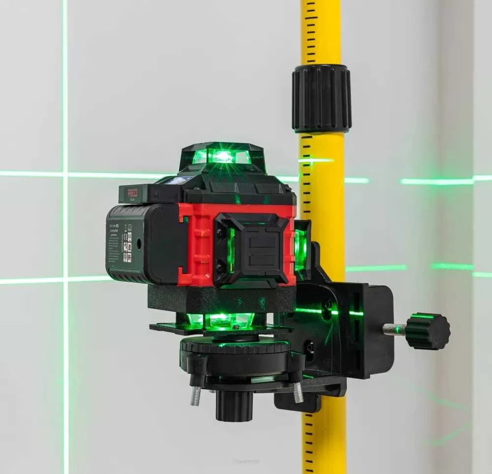 Žalias lazerinis nivelyras, 4D 360 kryžminis lazeris, 16 linijų savaiminis nivelyras, statybinis lazeris, geodezinis lazeris