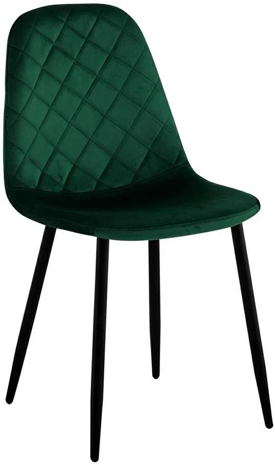 Žalios aksominės valgomojo kėdės, modernus dizainas, patogi sėdynė, 83 cm aukščio, minkštos, stilingos, virtuvės kėdės