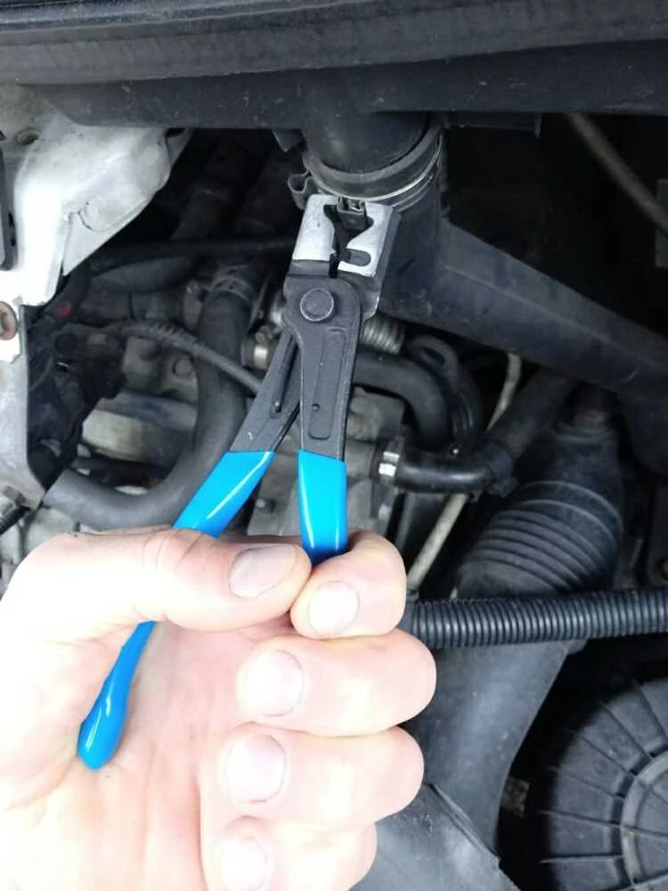 Žarnų spaustukų replių rinkinys, automobiliams ir dirbtuvėms, sukamieji žandikauliai, trosu valdomos replės, 18-54 mm žarnų spaustukų nuėmimo įrankis
