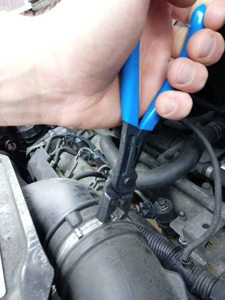 Žarnų spaustukų replių rinkinys, automobiliams ir dirbtuvėms, sukamieji žandikauliai, trosu valdomos replės, 18-54 mm žarnų spaustukų nuėmimo įrankis
