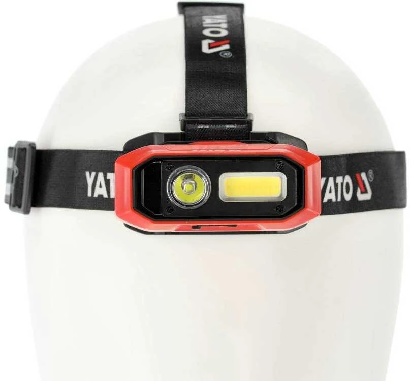 Yato Toya Sa Poland Lempa dedama ant galvos | lygus žibinto reguliavimas / judesio daviklis | 800LM AKU OSRAM LED (YT-08594)