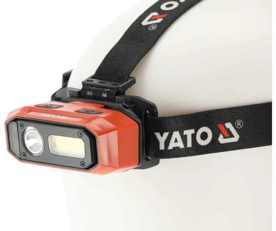 Yato Toya Sa Poland Lempa dedama ant galvos | lygus žibinto reguliavimas / judesio daviklis | 800LM AKU OSRAM LED (YT-08594)