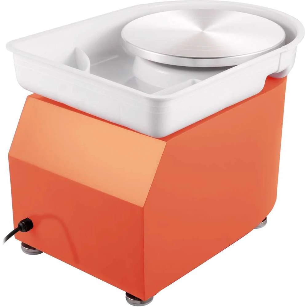 Žiedimo staklės 28 cm, 350W, reguliuojamas greitis, keramikos formavimo mašina, skulptūros įrankiai, prijuostė, nuimamas dubuo, pedalas, meno dirbiniams, namų DIY, molinėms dirbtuvėms