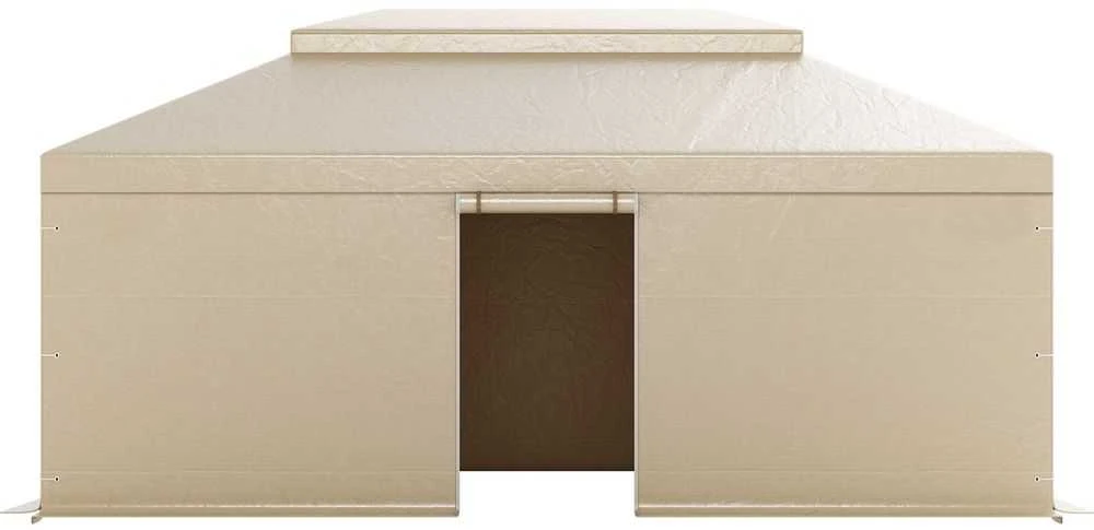 Žieminis pavėsinės uždangalas, tinka 3.66 x 6.10 m kietojo stogo pavėsinėms, visų oro sąlygų dviejų aukštų pavėsinės uždangalas, uždaras sandėliavimo pastogės uždangalas