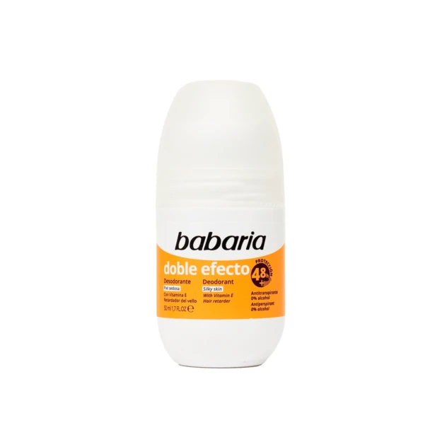 Babaria dezodorantas Roll-On Double Effect 50ml