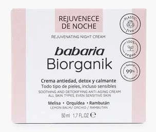 "Babaria Bio atjauninantis naktinis kremas 50ml