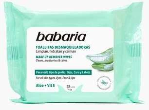 "Babaria Aloe Vera" veido valymo servetėlės 25 vnt