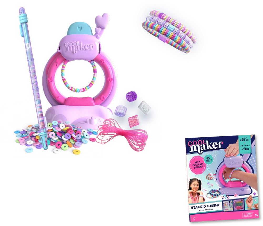 Apyrankių vėrimo rinkinys COOL MAKER Stack'd Heishi Bracelet Studio aprašymas - Prekės nuotrauka