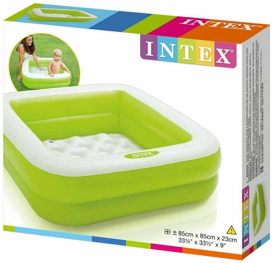 Pripučiamasis baseinas INTEX 57100NP, 85×85×23 cm, 57 l, modelis ...