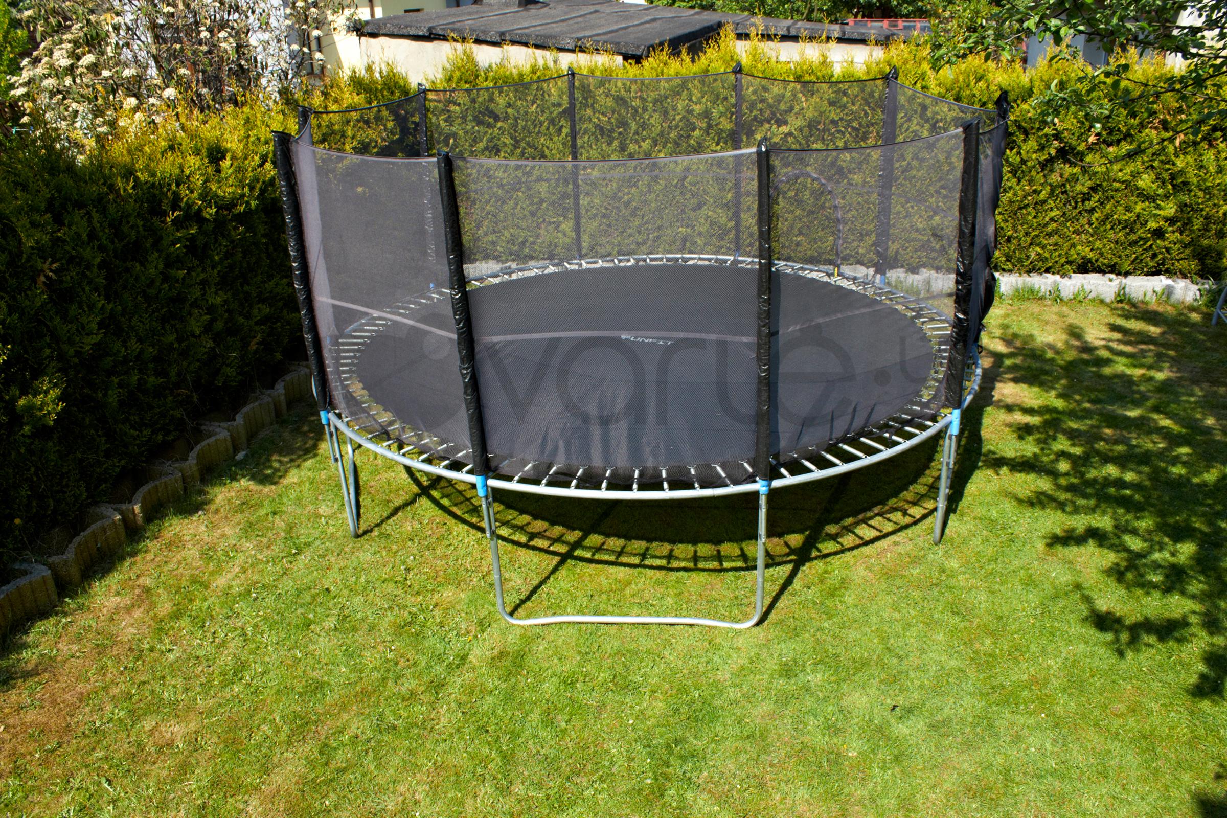 Batutas su tinklu FunFit 374cm + kopetėlės