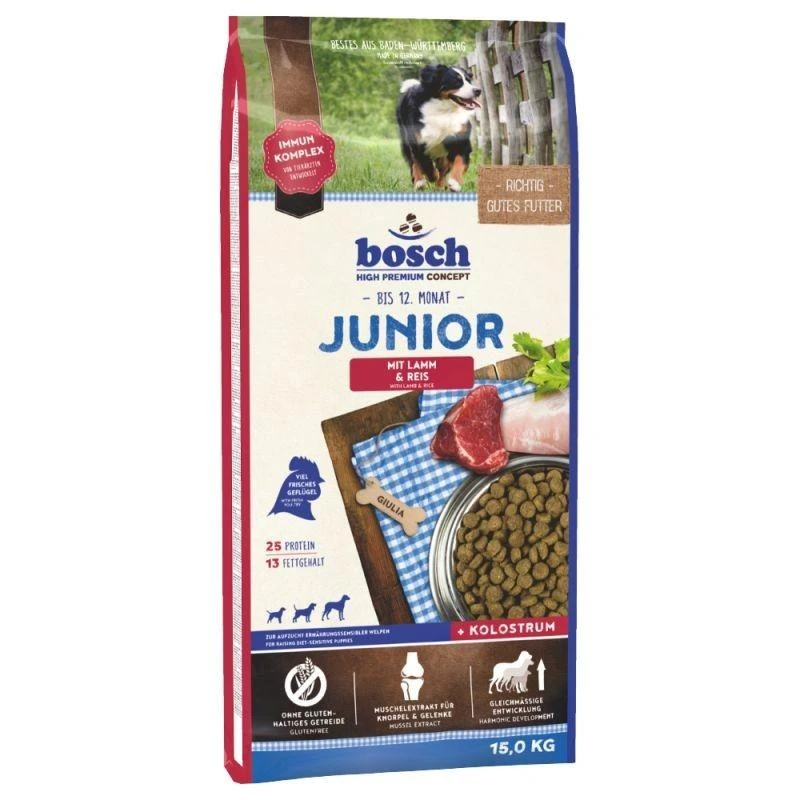 Junior su ėriena ir ryžiais 15kg
